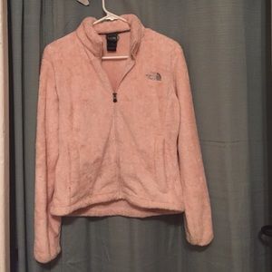 North face light pink fleece