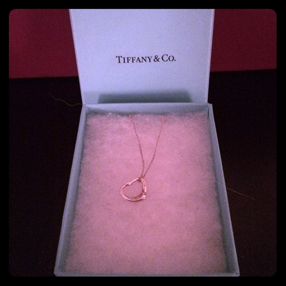 Tiffany's Heart Charm Necklace