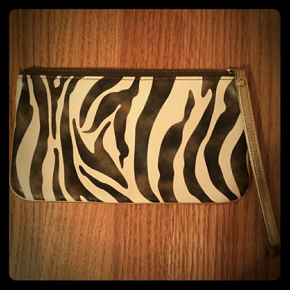 LOFT Handbags - Zebra animal print wristlet