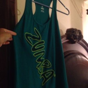 Turquoise green tank top