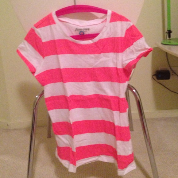 Pink and White Striped shirt