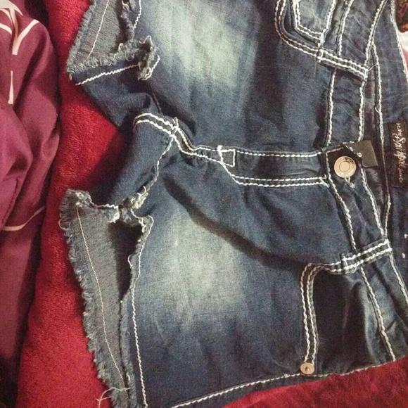 Denim shorts