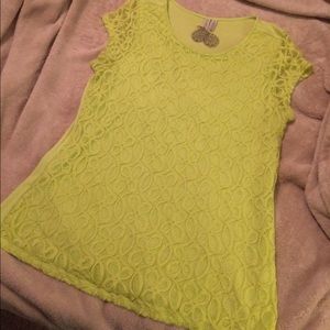 ❌SOLD❌Medium Neon Lime Yellow Top