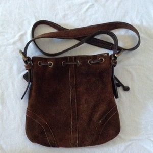 Leather Coach cross body bag
