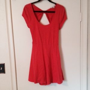 Charlotte Russe coral bow dress