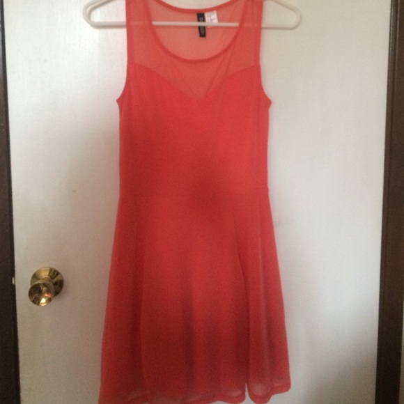 Coral dress