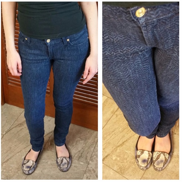 7 for all Mankind Denim - Subtle print skinny jeans
