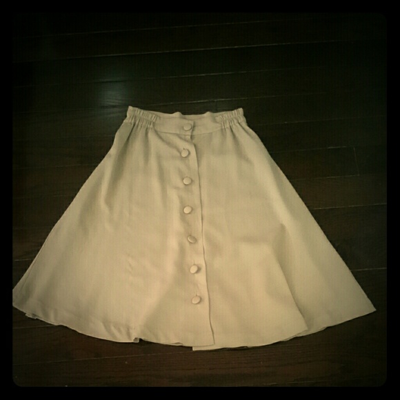Camel color skirt with elastic band
