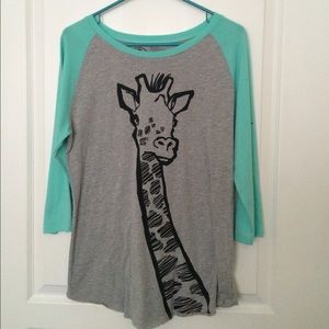A-Lab Giraffe Baseball Tee