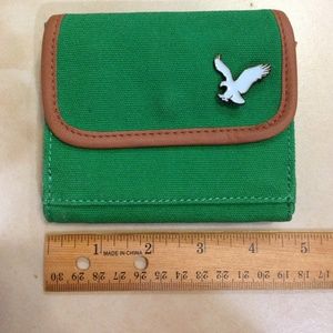 Green Canvas wallet