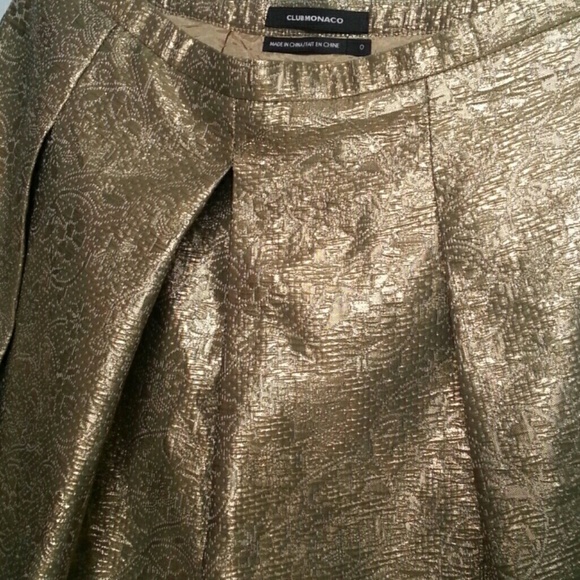Club Monaco gold skirt