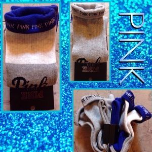 🆕Victoria's Secret PINK Varsity Crew Socks