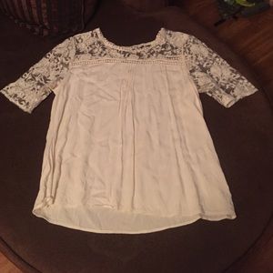 Off white lace shirt . Brand new