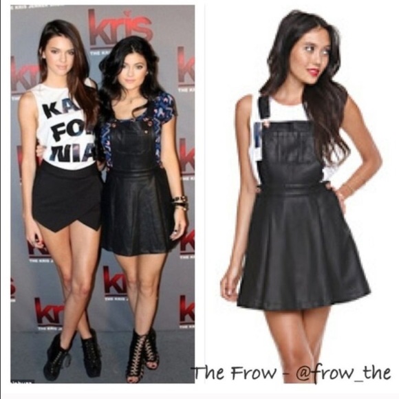 K&K Leather overall skirt