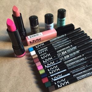 NYX Lipstick & Eye Makeup Bundle New!!