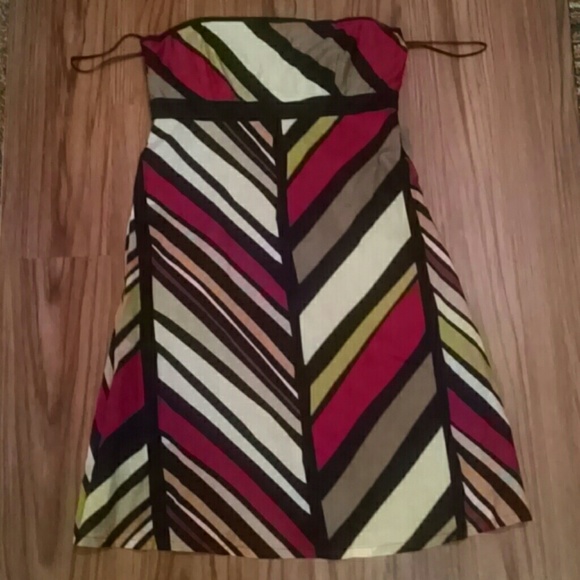 Gap strapless colorful dress