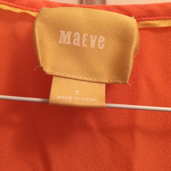 Orange Ruffled Top - Picture 2 of 3