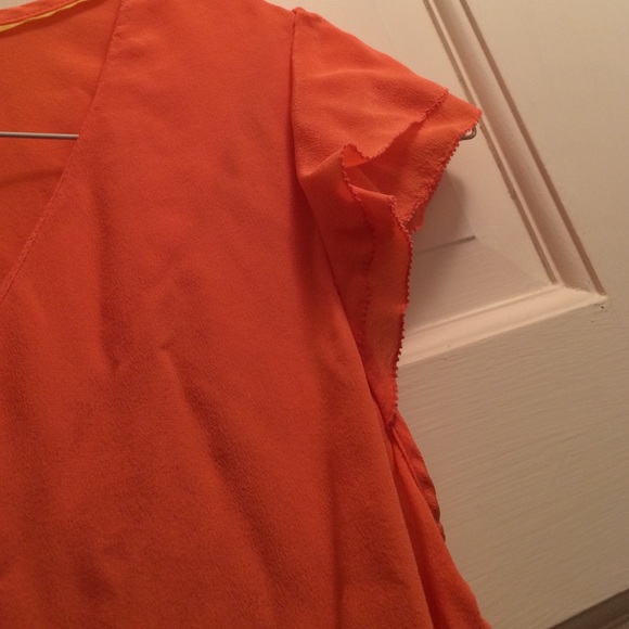 Orange Ruffled Top - Picture 3 of 3