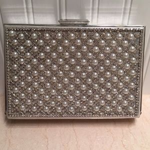 Kate Landry Jeweled Box Clutch
