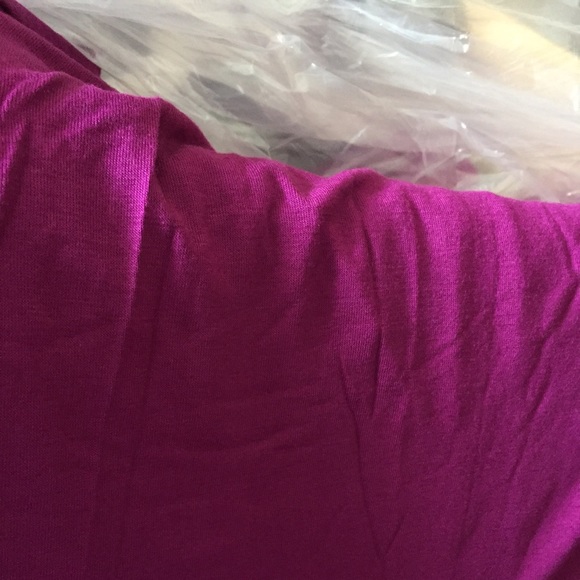 🏆H.P.🏆Magenta Long Sleeve Dolman Top - Picture 3 of 3