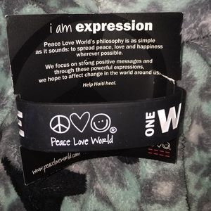 One world one love bracelet from peace love world
