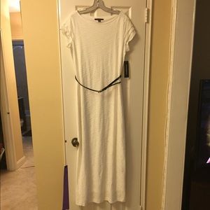 White maxi dress