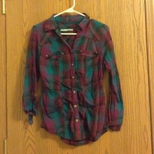 Maurice's blue and purple plaid