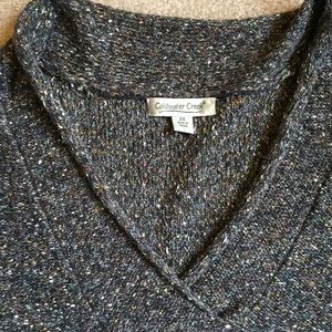 Gray variegated sweater from Coldwater Creek