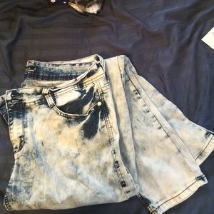 Lovesick acid wash super skinny jeans size 15