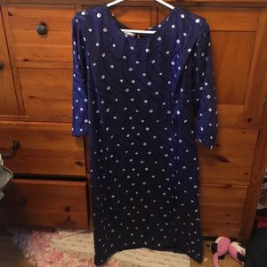 Navy blue sheath dress