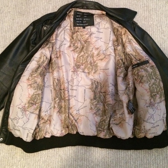 Men's Black Lambskin Leather Bomber Jacket - Picture 2 of 6