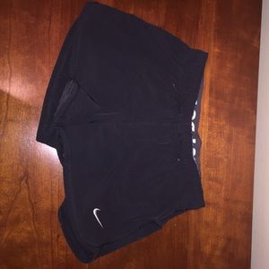 Black Nike Dri-Fit w/ built in spandex!
