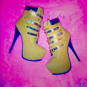 Ladies *HOT* timberland heels booties rare boots