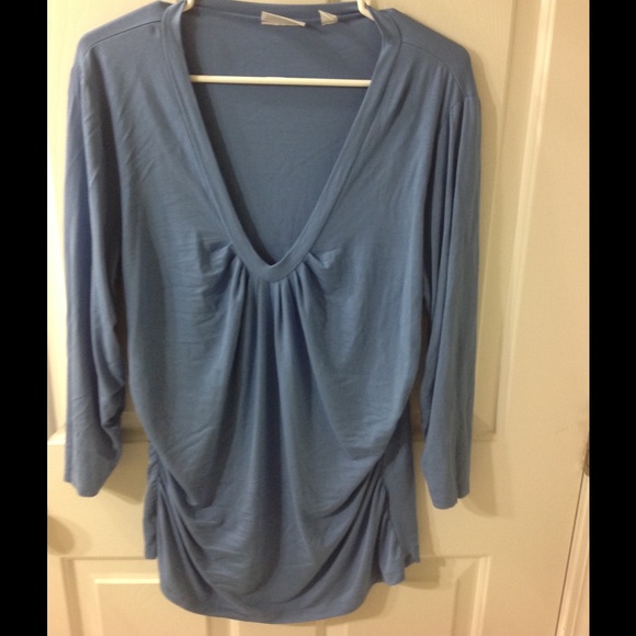 Baby Blue vneck shirt