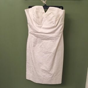 WHite House Black Market Classic White Dress