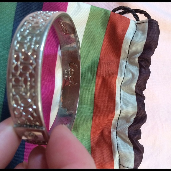 SOLD Coach silver Signature C bracelet - Picture 3 of 4