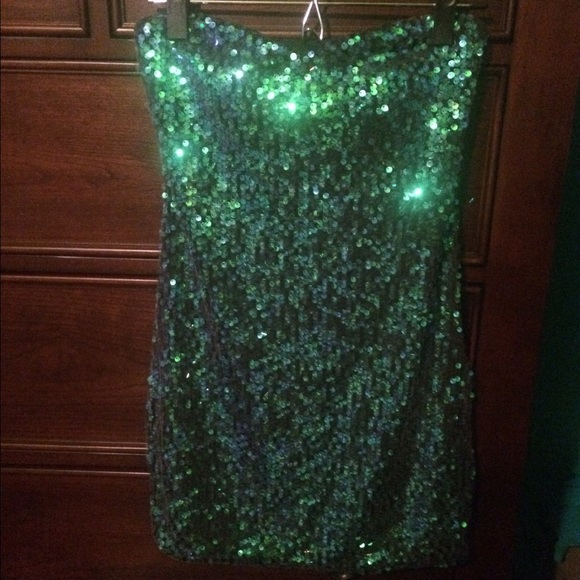 Green Sequin Dress