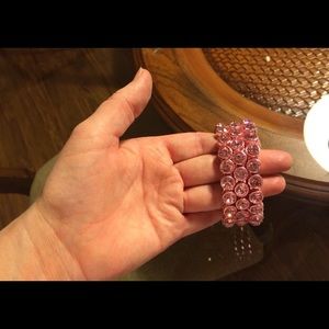 Pink crystal bracelets