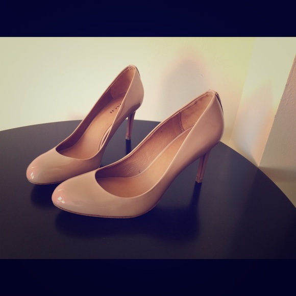 Coach - Nude Patent Leather Heels