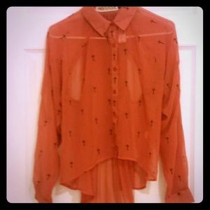 Orange shirt from LF.