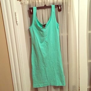 New turquoise h&m XS body con dress