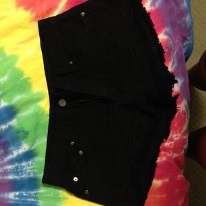 Black jean shorts new with tag