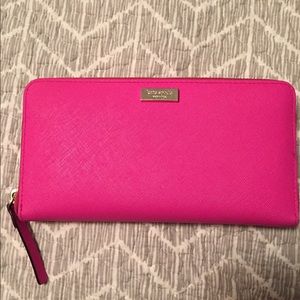 Kate Spade hot pink wallet