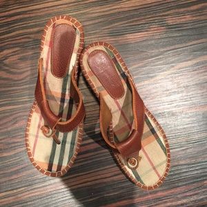 Burberry Wedge Sandals
