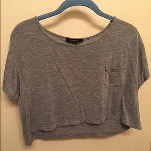 Grey Crop top!