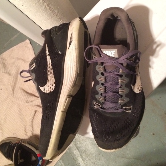 Nike you lunarglide5 black and white