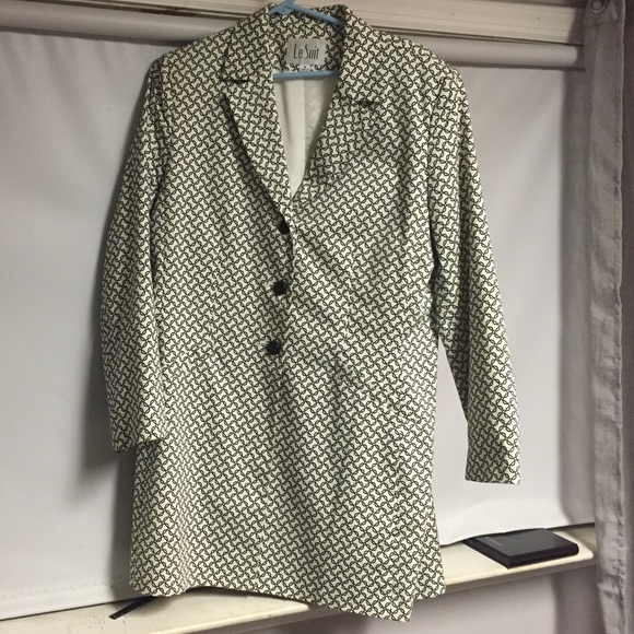 Le Suit black and white jacket - Picture 1 of 3