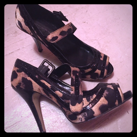 Steven Leopard Print Heels