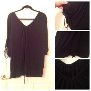 Sold Black V Neck with sleeves