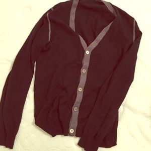 Extra fine merino wool boyfriend cardigan